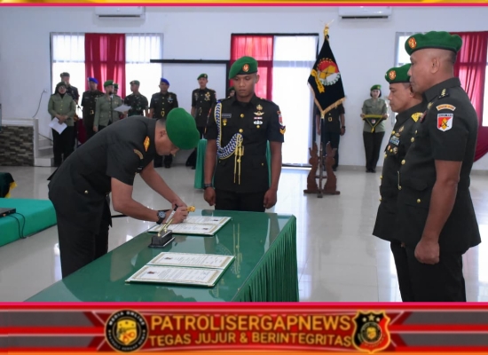 Danrem 132/Tdl Hadiri Sertijab dan Tradisi Satuan Irdam XXIII/PW serta Danpomdam XXIII/PW, Wujud Regenerasi Kepemimpinan TNI AD