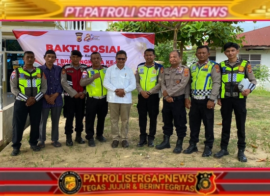Sambut HUT Bhayangkara ke-80, Satlantas Polres Lhokseumawe Gelar Bakti Sosial di Masjid Al-Mabrur