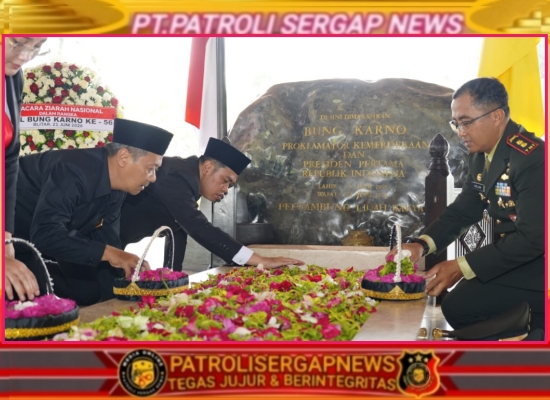 Peringati Haul Ke-56 Bung Karno, Forkopimda Kota Blitar Gelar Upacara Ziarah Nasional Di Makam Proklamator