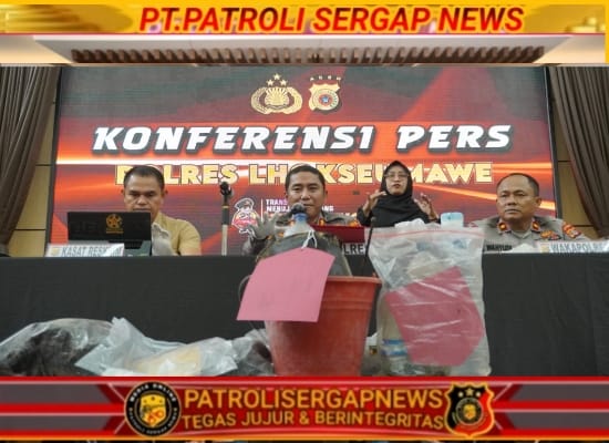 Polres Lhokseumawe Ungkap Dugaan Percobaan Pencurian Disertai Pembakaran Toko Emas