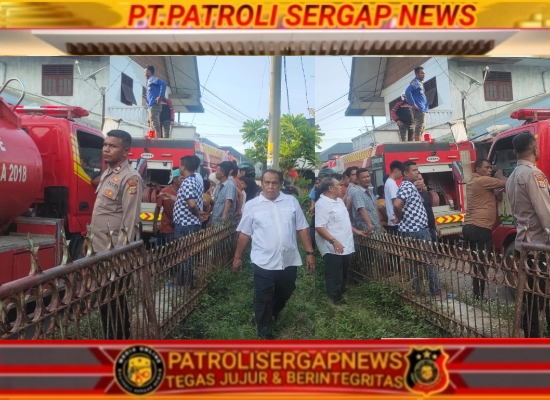 Polisi Bergerak Cepat Tangani Kebakaran Rumah di Kampung Jawa Baru, Diduga Dipicu Korsleting Listrik