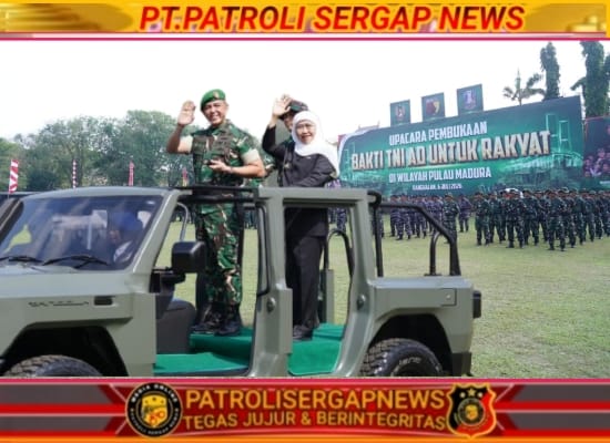 Pangdam V/Brawijaya Resmi Buka Karya Bhakti Skala Besar Percepat Pembangunan Wilayah Madura Bersama Pemerintah