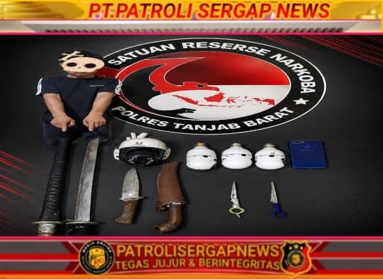 Satresnarkoba Polres Tanjab Barat Amankan Seorang Terduga Penyalahguna Narkotika di Betara, Satu DPO Masih Diburu.