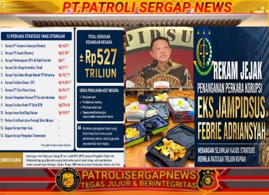 Rekam Jejak Penanganan Perkara Korupsi Eks Jampidsus Febrie Adriansyah: Menangani Sejumlah Kasus Strategis Bernilai Ratusan Triliun Rupiah