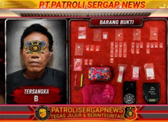 Satresnarkoba Polres Ogan Ilir Gulung Pengedar Narkoba di Lubuk Keliat, Puluhan Paket Sabu Disita