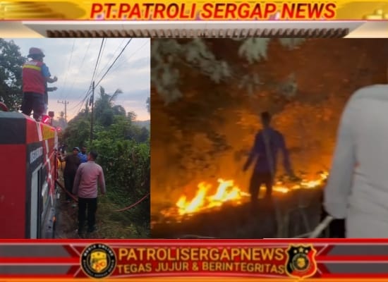 Kebakaran Lahan Kembali Terjadi, Polsek Muara Dua Imbau Warga Tidak Membakar Sampah Sembarangan Saat Musim Kemarau