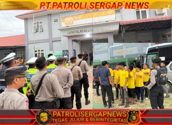Kapolres Lhokseumawe Pimpin Pengamanan Pemindahan 459 Narapidana ke Lapas Baru