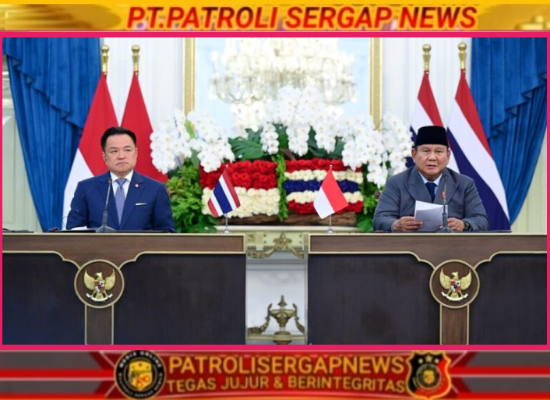 Presiden Prabowo dan PM Anutin Perkuat Kemitraan Strategis Indonesia–Thailand, Dari Keamanan hingga Ekonomi
