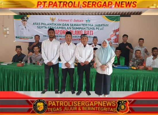 Camat Peudada Resmi Lantik Pengurus Tuha Peuet Gampong Blang Bati Periode 2026–2032