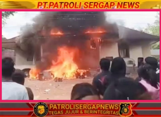 Amarah Penambang Meledak, Kantor PT Timah di Belitung Timur Dibakar Massa
