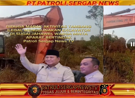 Diduga Marak Aktivitas Tambang Ilegal Menggunakan Excavator di Sungai Jahawei, Warga Minta Aparat Bertindak