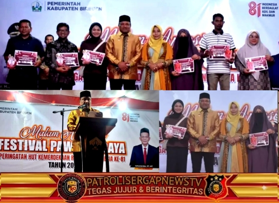 Malam Apresiasi Festival Pawai Budaya Bireuen Meriah, Ini Daftar Lengkap Para Juara