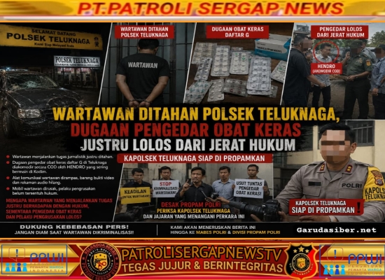 Wartawan Ditahan, Dugaan Pengedar Obat Keras Justru Lolos dari Jerat Hukum. Kapolsek Teluknaga Siap di Propamkan