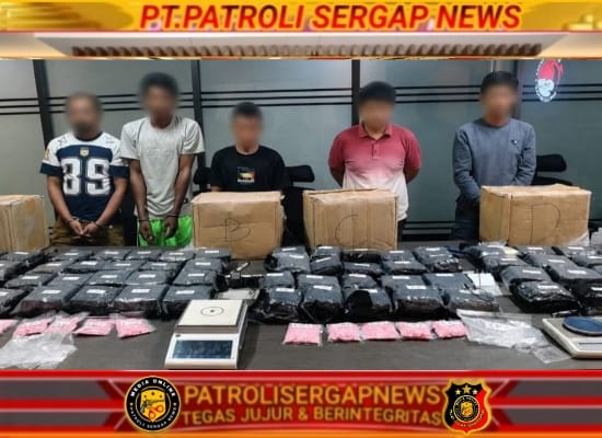 Polisi Tangkap 6 Tersangka Pengedar 86,3 Kg Sabu dan 5.171 Butir Ekstasi