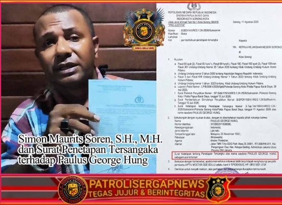 Akhirnya… Mafia Tanah asal Malaysia Paulus George Hung Jadi Tersangka..!