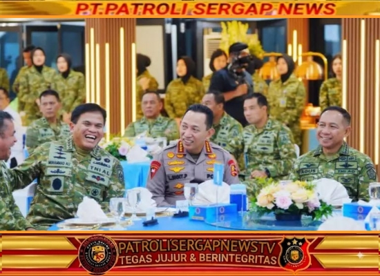 Kapolri Hadiri Silaturahmi Strategis Pimpinan Lembaga Negara di Mabes TNI AL