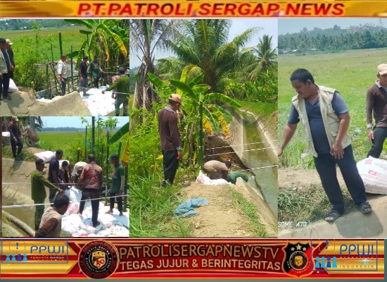 Camat Jeumpa Rusli, S.Sos., M.M. Turun Langsung Gotong Royong Bersama Warga Pulihkan Saluran Irigasi