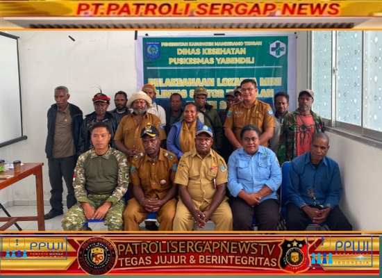 Wujudkan Kemanunggalan TNI-Rakyat, Satgas Pamtas RI-PNG Kewilayahan Yonif 645/Gty Laksanakan Anjangsana Penuhi Undangan Puskesmas