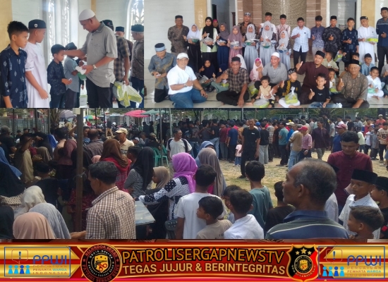 Peringatan Maulid Nabi 1448 H, Gampong Geulanggang Teungoh Santuni 62 Anak Yatim