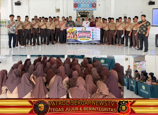 CEGAH KEKERASAN TERHADAP ANAK, POLRES BIREUEN AJAK SANTRI BERANI BICARA DAN MELAPOR
