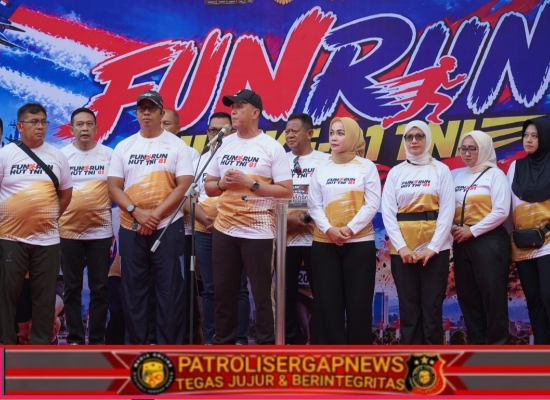 Fun Run HUT ke-81 TNI, Danrem Untoro Ajak Masyarakat Gemar Berolahraga
