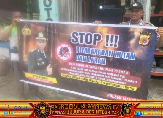 Polsek Makmur Intensifkan Patroli dan Sosialisasi Pencegahan Karhutla