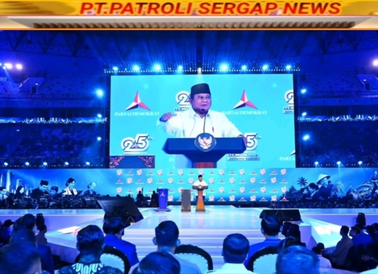 Presiden Prabowo Hadiri HUT ke-25 Partai Demokrat, Tekankan Pentingnya Persatuan Politik