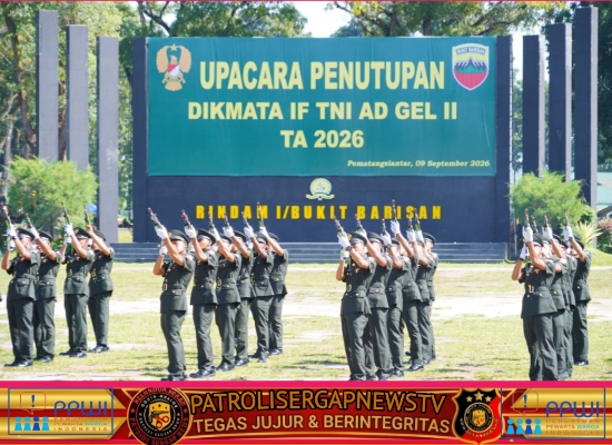 Pangdam I/BB Pimpin Penutupan Dikmata, 1.955 Siswa Resmi Jadi Prajurit TNI AD