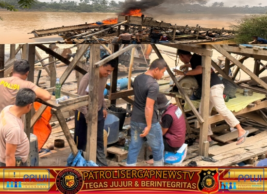 Layanan Kepolisian 110, Polsek Cerenti Tindak Lanjuti Laporan Aktivitas PETI di Sungai Kuantan