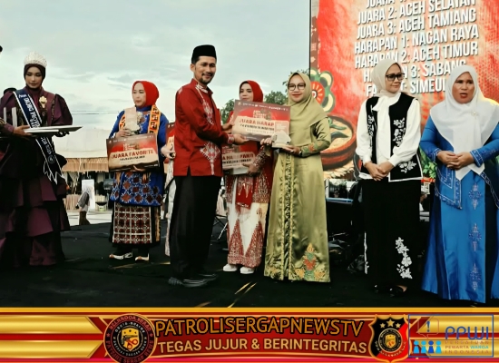 Nagan Raya Raih Juara Harapan I Paviliun Kuliner Terbaik ACF 2026