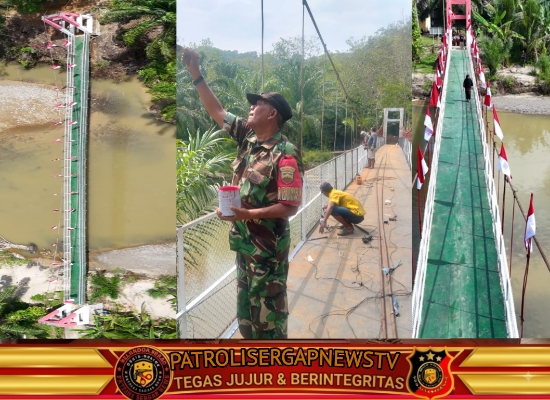 Jembatan Gantung Desa Garonggang Rampung Diperbaiki, Akses Warga Kembali Nyaman