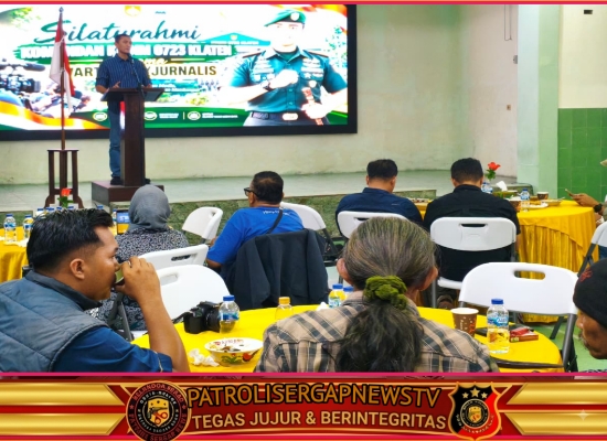 Sinergi TNI Dan Media, Dandim 0723/Klaten Bersilaturahmi Bersama insan media patrolisergapnews.com