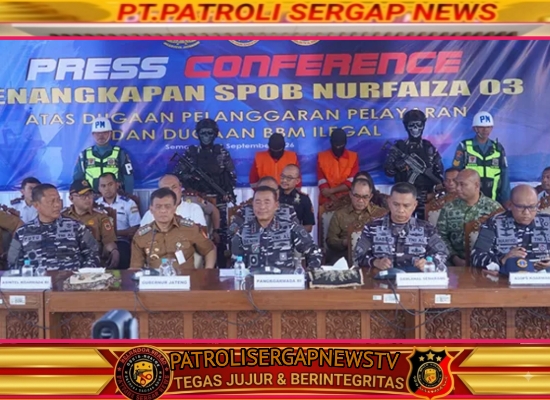 TNI AL Tangkap Kapal Penyelundup 407 Ton Solar di Semarang