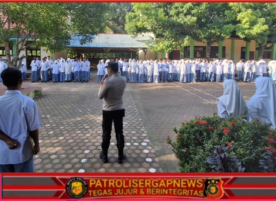 Kapolsek Jangka Tanamkan Sifat Peduli dan Penyayang pada Siswa MAN 07 Bireuen