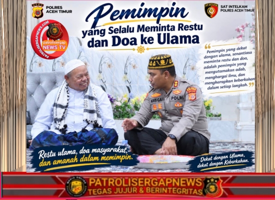 Perkuat Kamtibmas, Kapolres Aceh Timur Silaturahmi ke Ulama Kharismatik Abu Paya Pasi
