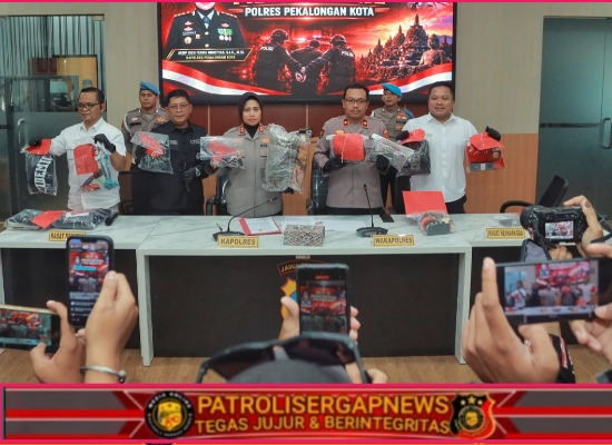 Kapolres Pekalongan Kota Pimpin Konferensi Pers, Ungkap Kasus Narkotika hingga Pidana