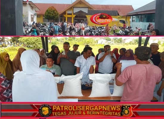 Hari Ketiga Penyaluran Beras Bulog di Peudada, 11 Desa Terima 40,59 Ton