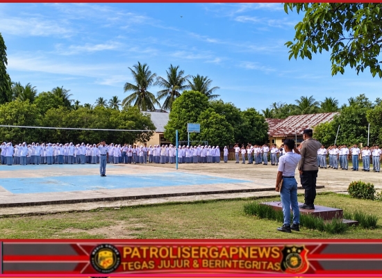 Kapolsek Gandapura Jadi Pembina Upacara di MAN 5 Gandapura, Sampaikan Edukasi Kenakalan Remaja dan Bahaya Narkoba