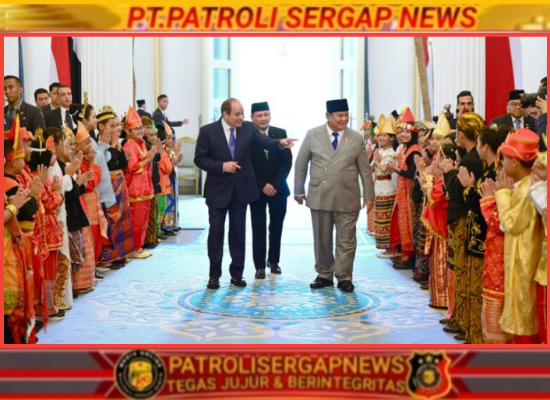Gelar Jamuan Santap Siang Kenegaraan, Presiden Prabowo Tegaskan Kedekatan Historis Indonesia–Mesir