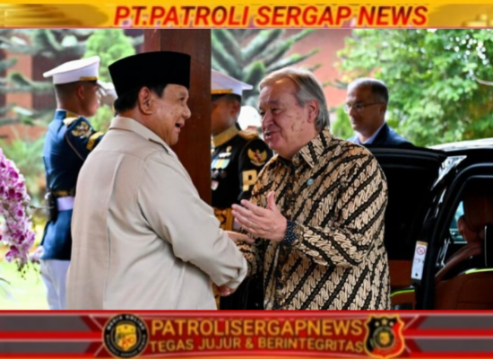 Presiden Prabowo Sambut Kunjungan Sekjen PBB António Guterres di Hambalang