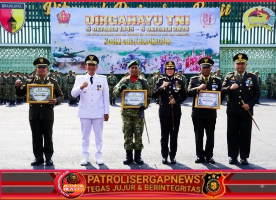 Kodim 0813 Bojonegoro Gelar Upacara HUT ke-81 TNI, Teguhkan Kemanunggalan dengan Rakyat