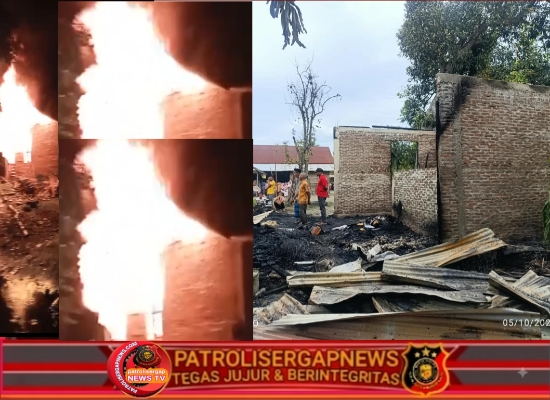 Dini Hari Mencekam! Rumah Warga Meunasah Bungo Dilalap Si Jago Merah