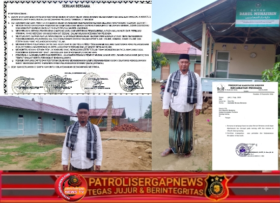Ketua HUDA Peudada Apresiasi Langkah Nyata Muspika dalam Penegakan Syariat Islam dan Ketertiban Umum