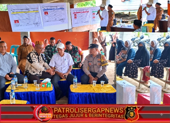 Polsek Gandapura Sukseskan Pemilihan Tuha Peuet Gampong Paya Baro