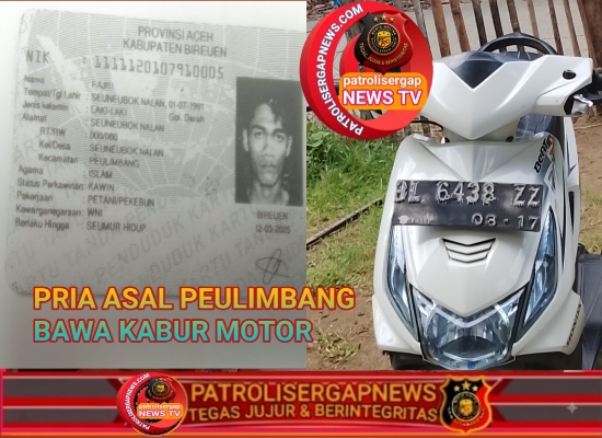 Dugaan Penipuan Modus Gadai di Bireuen, Pria Asal Peulimbang Bawa Kabur Motor dan BPKB Korban