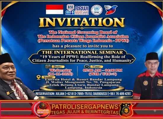 Rayakan HUT ke-19, PPWI Gelar Seminar Internasional Perdamaian dan Keadilan di Lampung