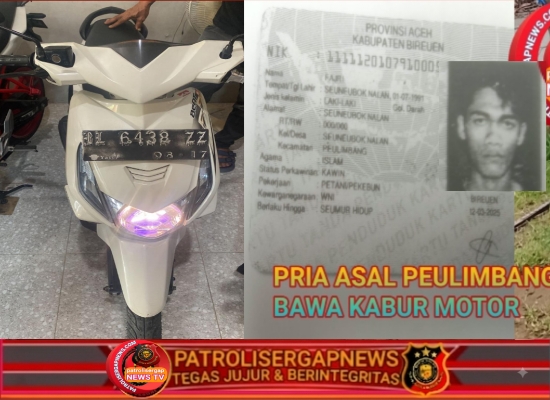 Riski Kaperwil Aceh Patrolisergapnews.com Minta Warga Bantu Laporkan Keberadaan Pelaku Penipuan Gadai Motor