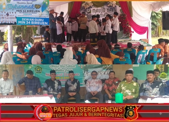 MIN 34 Bireuen Peringati Maulid Nabi 1448 H, Santuni Anak Yatim dan Perkuat Kepedulian Sosial