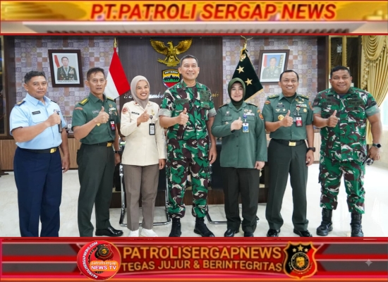 Pangdam I/BB Terima Dir SDM Kuathan Kemhan, Bahas Aturan Status Gugur Prajurit TNI