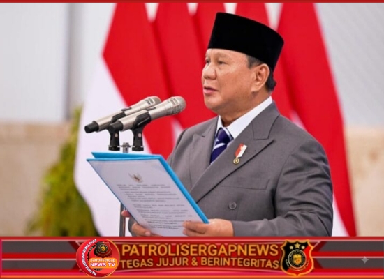 Presiden Prabowo Lantik Kepala BNPB serta Kepala dan Wakil Kepala BPGMN